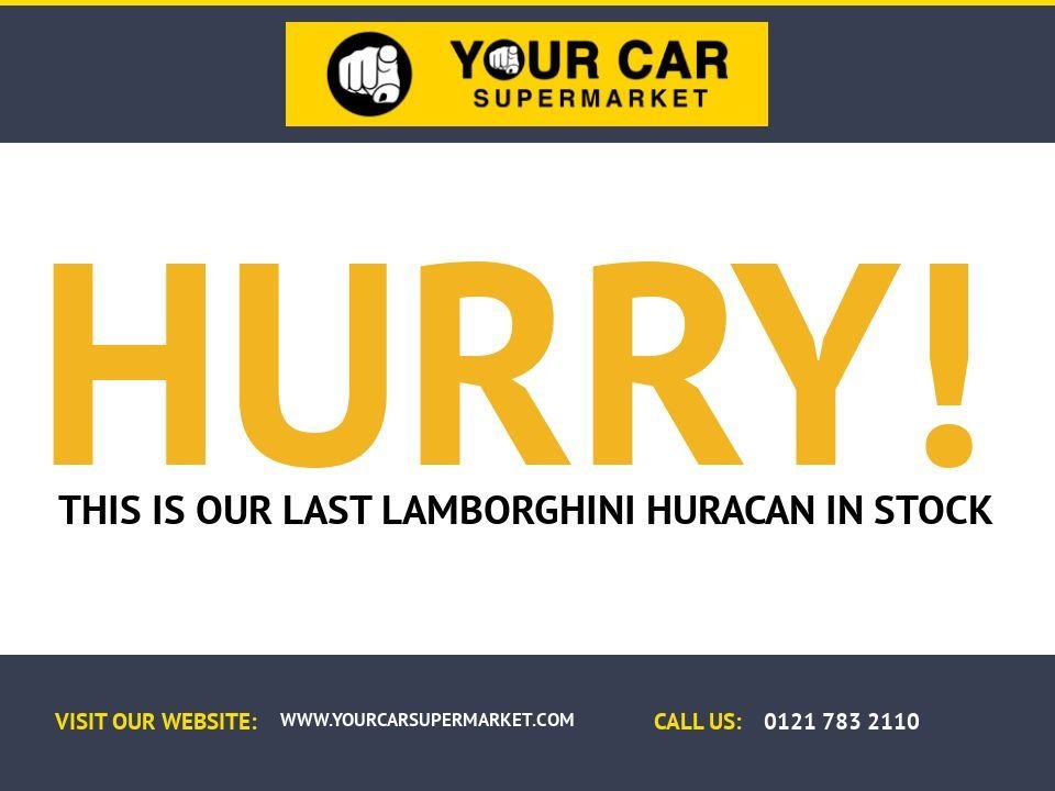 USED 2017 17 LAMBORGHINI HURACAN 5.2 V10 LP 610-4 Spyder 2dr Petrol LDF 4WD Euro 6 (s/s) (610 ps) Lift System, Gold II Tracker
