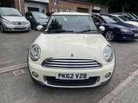 USED 2012 62 MINI HATCH 1.6 One Hatchback 3dr Petrol Manual Euro 5 (98 ps) 2 FORMER KEEPER+FULL HISTORY