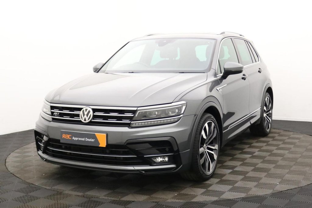 USED 2018 18 VOLKSWAGEN TIGUAN 2.0 TDI R-Line SUV 5dr Diesel DSG 4Motion Euro 6 (s/s) (150 ps) Pan Roof, Sat Nav, Camera