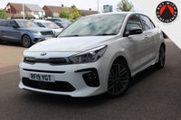 USED 2019 19 KIA RIO 1.0 T-GDi GT-Line S Hatchback 5dr Petrol Manual Euro 6 (s/s) (118 bhp) - EURO 6 - ULEZ, SAT NAV, HTD/LEATHER, R/CAMERA, LEDS, 17" ALLOYS, CRUISE/LDW/BSA, APPLE/ANDROID CARPLAY, DAB & BLUETOOTH