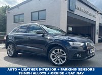 USED 2014 64 AUDI Q3 2.0 TDI S line Plus SUV 5dr Diesel S Tronic quattro Euro 5 (s/s) (177 ps) AUTO -- LEATHER -- SAT NAV -- F/R PARKING SENSORS -- CRUISE