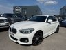 USED 2017 67 BMW 1 SERIES 1.5 118i M Sport Hatchback 5dr Petrol Manual Euro 6-2 OWNER CAR FINISHED IN ALPINE WHITE WITH BLACK ALCANTARA AND CLOTH UPHOLSTERY-BLUETOOTH-SPEED LIMITER-SATNAV-DAB RADIO-BLUETOOTH-18