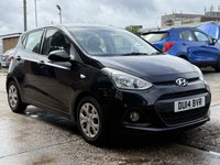 USED 2014 14 HYUNDAI I10 1.2 SE Hatchback 5 Door Petrol Manual Black 1 Former Keeper Low Tax USB+AUX+ISOFIX+2 KEYS