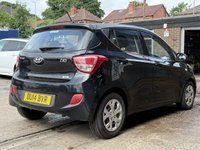 USED 2014 14 HYUNDAI I10 1.2 SE Hatchback 5 Door Petrol Manual Black 1 Former Keeper Low Tax USB+AUX+ISOFIX+2 KEYS