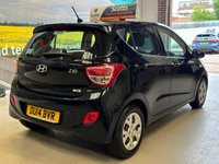 USED 2014 14 HYUNDAI I10 1.2 SE Hatchback 5 Door Petrol Manual Black 1 Former Keeper Low Tax USB+AUX+ISOFIX+2 KEYS