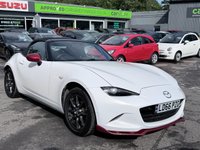 USED 2016 66 MAZDA MX-5 White 1.5 SKYACTIV-G convertible, 54,000 miles, Euro 6, Sat nav, Leather, Electric roof, 6-Speed manual, 16in Alloys, 7in Touchscreen ULEZ compliant. This stunning 2016 Mazda MX-5 1.5 SKYACTIV-G Icon Convertible is a fantastic example of one of the most iconic and enjoyable sports cars on the road today. Having had just two owners from new, this MX-5 has been well cared for throughout its life and offers the perfect combination of style, reliability, performance, and economy. Powered by Mazda's renowned 1.5 litre SKYACTIV-G petrol engine and paired with a smooth manual gearbox, it delivers an engaging driving experience with precise handling,