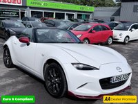 2016 MAZDA MX-5 White 1.5 SKYACTIV-G convertible, 54,000 miles, Euro 6, Sat nav, Leather, Electric roof, 6-Speed manual, 16in Alloys, 7in Touchscreen ULEZ compliant. &pound;11999.00