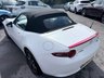 USED 2016 66 MAZDA MX-5 White 1.5 SKYACTIV-G convertible, 54,000 miles, Euro 6, Sat nav, Leather, Electric roof, 6-Speed manual, 16in Alloys, 7in Touchscreen ULEZ compliant. This stunning 2016 Mazda MX-5 1.5 SKYACTIV-G Icon Convertible is a fantastic example of one of the most iconic and enjoyable sports cars on the road today. Having had just two owners from new, this MX-5 has been well cared for throughout its life and offers the perfect combination of style, reliability, performance, and economy. Powered by Mazda's renowned 1.5 litre SKYACTIV-G petrol engine and paired with a smooth manual gearbox, it delivers an engaging driving experience with precise handling,