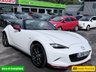 USED 2016 66 MAZDA MX-5 White 1.5 SKYACTIV-G convertible, 54,000 miles, Euro 6, Sat nav, Leather, Electric roof, 6-Speed manual, 16in Alloys, 7in Touchscreen ULEZ compliant. This stunning 2016 Mazda MX-5 1.5 SKYACTIV-G Icon Convertible is a fantastic example of one of the most iconic and enjoyable sports cars on the road today. Having had just two owners from new, this MX-5 has been well cared for throughout its life and offers the perfect combination of style, reliability, performance, and economy. Powered by Mazda's renowned 1.5 litre SKYACTIV-G petrol engine and paired with a smooth manual gearbox, it delivers an engaging driving experience with precise handling,