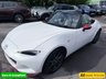 USED 2016 66 MAZDA MX-5 White 1.5 SKYACTIV-G convertible, 54,000 miles, Euro 6, Sat nav, Leather, Electric roof, 6-Speed manual, 16in Alloys, 7in Touchscreen ULEZ compliant. This stunning 2016 Mazda MX-5 1.5 SKYACTIV-G Icon Convertible is a fantastic example of one of the most iconic and enjoyable sports cars on the road today. Having had just two owners from new, this MX-5 has been well cared for throughout its life and offers the perfect combination of style, reliability, performance, and economy. Powered by Mazda's renowned 1.5 litre SKYACTIV-G petrol engine and paired with a smooth manual gearbox, it delivers an engaging driving experience with precise handling,