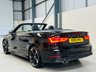 USED 2016 16 AUDI A3 CABRIOLET 1.6 TDI S line Convertible 2dr Diesel Manual Euro 6 (s/s) (Nav) (110 ps) Mythos Black | RS Style Wheels | Heated Seats | Cambelt & Clutch Replaced | ULEZ OK | Low Road Tax