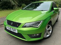 USED 2015 15 SEAT LEON 2.0 TDI FR Hatchback 5dr Diesel Manual Euro 6 (s/s) (184 ps) 1 Former Keeper, Sat Nav