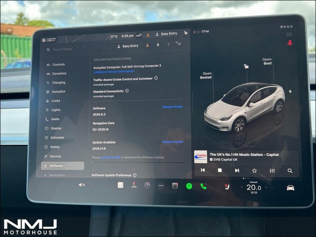 USED 2024 24 TESLA MODEL Y Auto RWD 5dr 9.9%APR VAT Q PRM WHITE INT