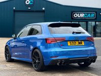 USED 2017 17 AUDI S3 2.0 TFSI Black Edition Hatchback 3dr Petrol S Tronic quattro Euro 6 (s/s) (310 ps) ARA BLUE!