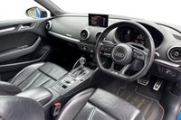 USED 2017 17 AUDI S3 2.0 TFSI Black Edition Hatchback 3dr Petrol S Tronic quattro Euro 6 (s/s) (310 ps) ARA BLUE!