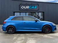 USED 2017 17 AUDI S3 2.0 TFSI Black Edition Hatchback 3dr Petrol S Tronic quattro Euro 6 (s/s) (310 ps) ARA BLUE!