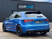 USED 2017 17 AUDI S3 2.0 TFSI Black Edition Hatchback 3dr Petrol S Tronic quattro Euro 6 (s/s) (310 ps) ARA BLUE!