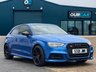 USED 2017 17 AUDI S3 2.0 TFSI Black Edition Hatchback 3dr Petrol S Tronic quattro Euro 6 (s/s) (310 ps) ARA BLUE!