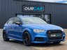 USED 2017 17 AUDI S3 2.0 TFSI Black Edition Hatchback 3dr Petrol S Tronic quattro Euro 6 (s/s) (310 ps) ARA BLUE!
