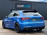USED 2017 17 AUDI S3 2.0 TFSI Black Edition Hatchback 3dr Petrol S Tronic quattro Euro 6 (s/s) (310 ps) ARA BLUE!