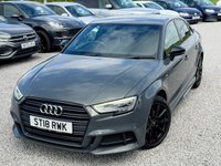 USED 2018 18 AUDI A3 1.5 TFSI CoD Black Edition Saloon 4dr Petrol S Tronic Euro 6 (s/s) (150 ps) 