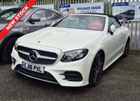 USED 2018 18 MERCEDES-BENZ E-CLASS 3.0 E400 V6 AMG Line (Premium Plus) Cabriolet 2dr G-Tronic+ 4MATIC  ** Driving Assistance Pack Upgrade + Alloy Upgrades **