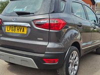 USED 2018 68 FORD ECOSPORT 1.0T EcoBoost Titanium SUV 5dr Petrol Manual Euro 6 (s/s) (125 ps) 6 months warranty, &pound;1000 per claim