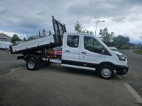 USED 2019 69 FORD TRANSIT 350 LEADER TDCI 170 CREW CAB TIPPER ULEZ FREE ZONE NO VAT 