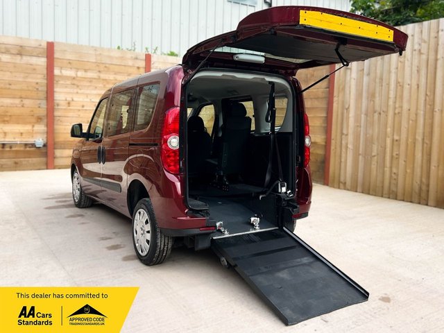 View our Fiat Doblo 3 Seat Petrol Wheelchair Accessible Disabled Access Vehicle WAV