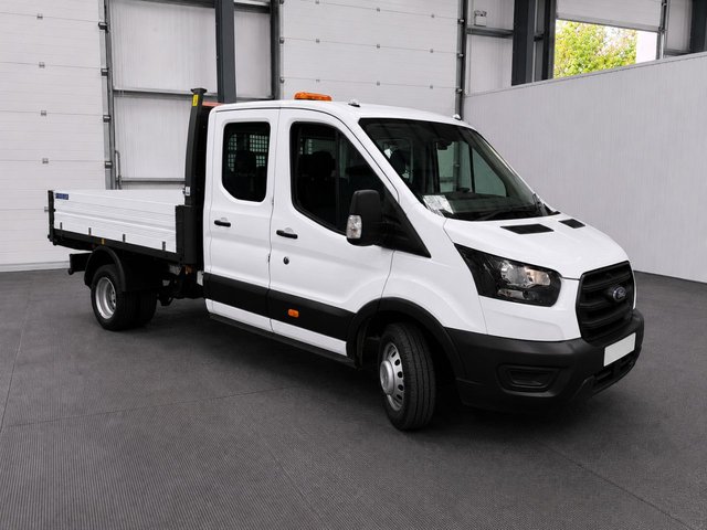 View our Ford Transit 2.0 350 EcoBlue Double Cab Tipper Manual RWD L3 Euro 6 (s/s) (130 ps)