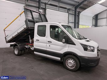 2023 FORD TRANSIT 2.0 350 EcoBlue Chassis Double Cab RWD Tipper  L3 Euro 6 (s/s) (130 ps) &pound;22990.00