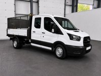 USED 2023 23 FORD TRANSIT 2.0 350 EcoBlue Leader Chassis Double Cab RWD L3 Euro 6 (s/s) (130 ps) CAGE TIPPER + RAC APPROVED