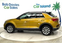 USED 2018 67 VOLKSWAGEN T-ROC 1.0 TSI Design SUV 5dr Petrol Manual Euro 6 (s/s) (115 ps) Lots of Service History, Apple Carplay & Android Auto, Adaptive Cruise, Bluetooth, Park Pilot, Turmeric Yellow with Black Roof & 2 Keys