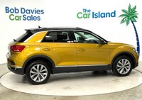 USED 2018 67 VOLKSWAGEN T-ROC 1.0 TSI Design SUV 5dr Petrol Manual Euro 6 (s/s) (115 ps) Lots of Service History, Apple Carplay & Android Auto, Adaptive Cruise, Bluetooth, Park Pilot, Turmeric Yellow with Black Roof & 2 Keys