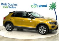 USED 2018 67 VOLKSWAGEN T-ROC 1.0 TSI Design SUV 5dr Petrol Manual Euro 6 (s/s) (115 ps) Lots of Service History, Apple Carplay & Android Auto, Adaptive Cruise, Bluetooth, Park Pilot, Turmeric Yellow with Black Roof & 2 Keys