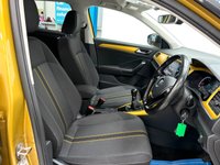 USED 2018 67 VOLKSWAGEN T-ROC 1.0 TSI Design SUV 5dr Petrol Manual Euro 6 (s/s) (115 ps) Lots of Service History, Apple Carplay & Android Auto, Adaptive Cruise, Bluetooth, Park Pilot, Turmeric Yellow with Black Roof & 2 Keys