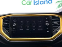 USED 2018 67 VOLKSWAGEN T-ROC 1.0 TSI Design SUV 5dr Petrol Manual Euro 6 (s/s) (115 ps) Lots of Service History, Apple Carplay & Android Auto, Adaptive Cruise, Bluetooth, Park Pilot, Turmeric Yellow with Black Roof & 2 Keys