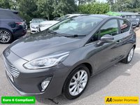 USED 2017 67 FORD FIESTA Grey 1.0T EcoBoost Titanium hatchback, 52,000 miles, Euro 6, ULEZ compliant, Sat Nav, CarPlay/Android Auto, Cruise, 16in alloys, A/C. This 2017 Ford Fiesta Titanium boasts exceptionally low mileage for its age, having covered just 52,000 miles. This popular hatchback is powered by an efficient 1.0 litre petrol engine, meeting Euro 6 emissions standards. The Titanium trim level ensures a well equipped driving experience, featuring the NCAP Pack for enhanced safety, including automatic headlights. Comfort is further assured with Electronic Automatic Temperature Control air conditioning, providing precise climate control. For sea
