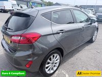 USED 2017 67 FORD FIESTA Grey 1.0T EcoBoost Titanium hatchback, 52,000 miles, Euro 6, ULEZ compliant, Sat Nav, CarPlay/Android Auto, Cruise, 16in alloys, A/C. This 2017 Ford Fiesta Titanium boasts exceptionally low mileage for its age, having covered just 52,000 miles. This popular hatchback is powered by an efficient 1.0 litre petrol engine, meeting Euro 6 emissions standards. The Titanium trim level ensures a well equipped driving experience, featuring the NCAP Pack for enhanced safety, including automatic headlights. Comfort is further assured with Electronic Automatic Temperature Control air conditioning, providing precise climate control. For sea