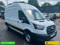 2022 FORD TRANSIT White 2.0 350 EcoBlue L3 H3 panel van, Euro 6, ULEZ compliant, 6-speed manual, Air Conditioning, Bluetooth, DAB, Reverse camera. Plus VAT @ 20%! &pound;13999.00