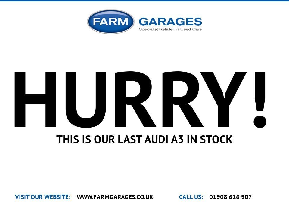 USED 2016 16 AUDI A3 2.0 TFSI Sport Hatchback 3dr Petrol S Tronic quattro Euro 6 (s/s) (190 ps) &pound;Zero DEPOSIT FINANCE