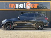 USED 2021 21 BMW X5 M 4.4i V8 Competition SUV 5dr Petrol Auto xDrive Euro 6 (s/s) (625 ps) BMW X5M COMPETITION + MASSIVE SPECIFICATION INCLUDING + BLACK SAPPHIRE EXTERIOR PAINT + (FULL MERINO LEATHER) SAKHIR ORANGE & BLACK INTERIOR + LASER LED HEADLIGHTS + SKY LOUNGE PANORAMIC ROOF + HEADS UP DISPLAY + BOWERS & WILKINS DIAMOND SURROUND SOUND SYSTEM + HEATED & COOLED ELECTRIC MASSAGING SEATS + HEATED & COOLED CUPHOLDERS + VISIBILITY PACK + COMFORT PLUS PACKAGE + TECHNOLOGY PLUS PACKAGE + 21-22 " ALLOYS + DRIVING ASSISTANT PROFESSIONAL + ADAPTIVE M PROFESSIONAL SUSPENSION + BMW GESTURE