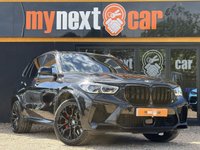 USED 2021 21 BMW X5 M 4.4i V8 Competition SUV 5dr Petrol Auto xDrive Euro 6 (s/s) (625 ps) BMW X5M COMPETITION + MASSIVE SPECIFICATION INCLUDING + BLACK SAPPHIRE EXTERIOR PAINT + (FULL MERINO LEATHER) SAKHIR ORANGE & BLACK INTERIOR + LASER LED HEADLIGHTS + SKY LOUNGE PANORAMIC ROOF + HEADS UP DISPLAY + BOWERS & WILKINS DIAMOND SURROUND SOUND SYSTEM + HEATED & COOLED ELECTRIC MASSAGING SEATS + HEATED & COOLED CUPHOLDERS + VISIBILITY PACK + COMFORT PLUS PACKAGE + TECHNOLOGY PLUS PACKAGE + 21-22 " ALLOYS + DRIVING ASSISTANT PROFESSIONAL + ADAPTIVE M PROFESSIONAL SUSPENSION + BMW GESTURE