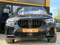 USED 2021 21 BMW X5 M 4.4i V8 Competition SUV 5dr Petrol Auto xDrive Euro 6 (s/s) (625 ps) BMW X5M COMPETITION + MASSIVE SPECIFICATION INCLUDING + BLACK SAPPHIRE EXTERIOR PAINT + (FULL MERINO LEATHER) SAKHIR ORANGE & BLACK INTERIOR + LASER LED HEADLIGHTS + SKY LOUNGE PANORAMIC ROOF + HEADS UP DISPLAY + BOWERS & WILKINS DIAMOND SURROUND SOUND SYSTEM + HEATED & COOLED ELECTRIC MASSAGING SEATS + HEATED & COOLED CUPHOLDERS + VISIBILITY PACK + COMFORT PLUS PACKAGE + TECHNOLOGY PLUS PACKAGE + 21-22 " ALLOYS + DRIVING ASSISTANT PROFESSIONAL + ADAPTIVE M PROFESSIONAL SUSPENSION + BMW GESTURE