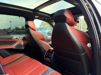 USED 2021 21 BMW X5 M 4.4i V8 Competition SUV 5dr Petrol Auto xDrive Euro 6 (s/s) (625 ps) BMW X5M COMPETITION + MASSIVE SPECIFICATION INCLUDING + BLACK SAPPHIRE EXTERIOR PAINT + (FULL MERINO LEATHER) SAKHIR ORANGE & BLACK INTERIOR + LASER LED HEADLIGHTS + SKY LOUNGE PANORAMIC ROOF + HEADS UP DISPLAY + BOWERS & WILKINS DIAMOND SURROUND SOUND SYSTEM + HEATED & COOLED ELECTRIC MASSAGING SEATS + HEATED & COOLED CUPHOLDERS + VISIBILITY PACK + COMFORT PLUS PACKAGE + TECHNOLOGY PLUS PACKAGE + 21-22 " ALLOYS + DRIVING ASSISTANT PROFESSIONAL + ADAPTIVE M PROFESSIONAL SUSPENSION + BMW GESTURE