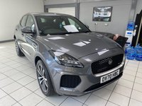 USED 2020 70 JAGUAR E-PACE 2.0 P200 R-Dynamic HSE SUV 5dr Petrol Auto AWD Euro 6 (s/s) (200 ps) CORRIS GREY / EBONY WINDSOR LEATHER / 18 WAY MEMORY/HEATED FRONT SEATS / DUAL ZONE CLIMATE / HEATED WINDSREEN / HEATED STEERING WHEEL / ELECTRIC WINDOWS / POWERFOLD MIRRORS / CRUISE / SPEED LIMITER / LANE ASSIST / SATNAV / BLUETOOTH / ANDROID AUTO / APPLE CARPLAY / DAB FM AM TUNER / USB / REAR CAMERA / FRONT AND REAR SENSORS / 20" ALLOY WHEELS