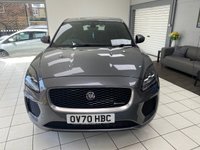 USED 2020 70 JAGUAR E-PACE 2.0 P200 R-Dynamic HSE SUV 5dr Petrol Auto AWD Euro 6 (s/s) (200 ps) CORRIS GREY / EBONY WINDSOR LEATHER / 18 WAY MEMORY/HEATED FRONT SEATS / DUAL ZONE CLIMATE / HEATED WINDSREEN / HEATED STEERING WHEEL / ELECTRIC WINDOWS / POWERFOLD MIRRORS / CRUISE / SPEED LIMITER / LANE ASSIST / SATNAV / BLUETOOTH / ANDROID AUTO / APPLE CARPLAY / DAB FM AM TUNER / USB / REAR CAMERA / FRONT AND REAR SENSORS / 20" ALLOY WHEELS