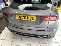 USED 2020 70 JAGUAR E-PACE 2.0 P200 R-Dynamic HSE SUV 5dr Petrol Auto AWD Euro 6 (s/s) (200 ps) CORRIS GREY / EBONY WINDSOR LEATHER / 18 WAY MEMORY/HEATED FRONT SEATS / DUAL ZONE CLIMATE / HEATED WINDSREEN / HEATED STEERING WHEEL / ELECTRIC WINDOWS / POWERFOLD MIRRORS / CRUISE / SPEED LIMITER / LANE ASSIST / SATNAV / BLUETOOTH / ANDROID AUTO / APPLE CARPLAY / DAB FM AM TUNER / USB / REAR CAMERA / FRONT AND REAR SENSORS / 20" ALLOY WHEELS