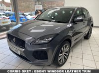 USED 2020 70 JAGUAR E-PACE 2.0 P200 R-Dynamic HSE SUV 5dr Petrol Auto AWD Euro 6 (s/s) (200 ps) CORRIS GREY / EBONY WINDSOR LEATHER / 18 WAY MEMORY/HEATED FRONT SEATS / DUAL ZONE CLIMATE / HEATED WINDSREEN / HEATED STEERING WHEEL / ELECTRIC WINDOWS / POWERFOLD MIRRORS / CRUISE / SPEED LIMITER / LANE ASSIST / SATNAV / BLUETOOTH / ANDROID AUTO / APPLE CARPLAY / DAB FM AM TUNER / USB / REAR CAMERA / FRONT AND REAR SENSORS / 20" ALLOY WHEELS