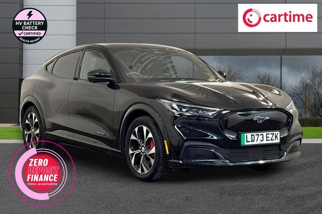 View our Ford Mustang Mach-E Extended Range 91kWh SUV 5dr Electric Automatic (294 ps) Rear View Camera, Front / Rear Parking Sensors, Heated Driver And Passenger Seats, Heated Steering Wheel, Touchscreen